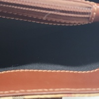 Burberry Haymarket Nova Check Coated Canvas Tote Bag with Brown Leather Trim