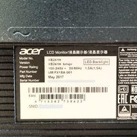 Acer Predator XB241H 24 Inch 1080p 144Hz G-Sync Gaming Monitor HDMI DP