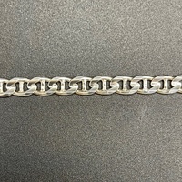 Mens 925 Sterling Silver Anchor Link Bracelet