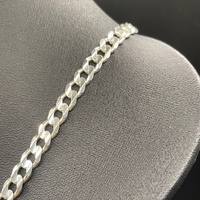 Mens 925 Sterling Silver Curb Link Necklace