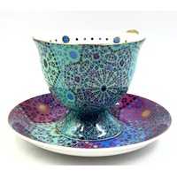 T2 Blue Moroccan Tea For Two Set Teapot and Cups Gift Set