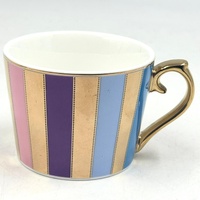 Morgan & Finch Carnival Stripe Tea for One Set Multi Gold 20921901