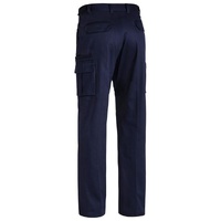Bisley Mens Navy Cargo Work Pants 82R 32R Durable Cotton Tradie Trousers BPC6007