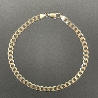 Unisex 9ct Yellow Gold Curb Link Bracelet