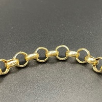 Ladies 9ct Yellow Gold Belcher Link Bracelet