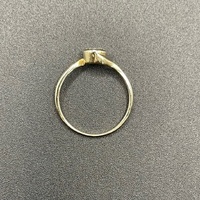 Ladies 10ct Yellow Gold Natural Diamond Cluster Ring