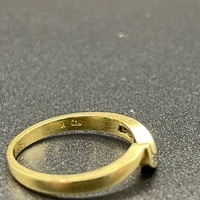 Ladies 18ct Yellow Gold Natural Diamond Enhancer Ring