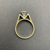 Unisex 18ct Yellow Gold Natural Diamond Ring