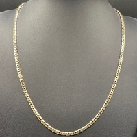 Unisex 9ct Yellow Gold Anchor Link Necklace