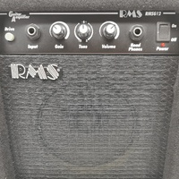 RMS RMSG12 6.5 Inch Speaker 12 Watt Practice Guitar Amplifier Black