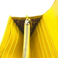 Versace Quilted Leather Vanitas Zip Around Womens Wallet Yellow