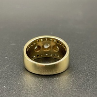 Unisex 9ct Yellow Gold Natural Diamond Ring