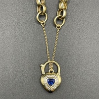 Ladies 9ct Yellow Gold Oval Belcher Link Bracelet