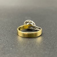 Ladies 18ct Yellow Gold Natural Diamond Ring