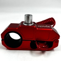 Kovix Alarmed Handlebar Lock Red Motorcycle Scooter Security 3 Keys
