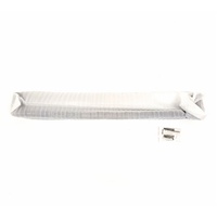 Aquaperla Ivano Black Single Towel Rail 600mm Stainless Steel Pair
