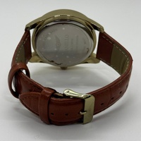 Gianello GNL7716YG Mens Watch 43mm Gold Tan Croco Print Leather Strap