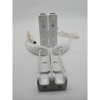 Nintendo Wii Console Modified 154 Games HDD with 2 Controllers Wheels