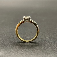 Ladies 18ct Yellow Gold Natural Diamond Cluster Ring