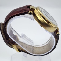 Stauer DS14685 Mens 27 Jewels Moon Phase Automatic Watch Gold 39mm