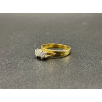 Ladies 18ct Yellow Gold Diamond Ring