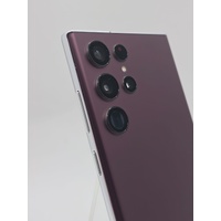 Samsung Galaxy S22 Ultra 5G 128GB Smartphone Burgundy with S-Pen