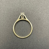 Ladies 9ct Yellow Gold Diamond Ring
