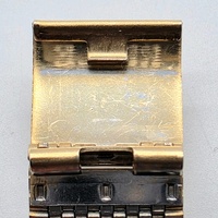Reble Womens Quartz Watch Gold Square Case Stainless Steel Mesh RM7514