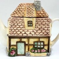 Cottage Style Sweet Home Novelty Teapot Ceramic Decorative Collectible