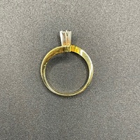 Ladies 18ct Yellow Gold Diamond Ring