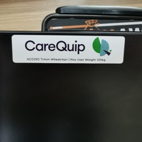 Care Quip NC0290 Triton 120kg Self Propelled Foldable Legrest Wheelchair