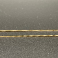 Ladies 9ct Yellow Gold Tight Curb Link Chain & 7 Lucky Rings Pendant