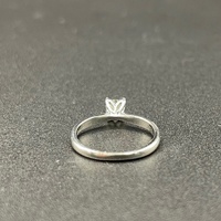 Ladies 18ct White Gold Solitaire Diamond Ring