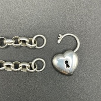 Ladies 925 Sterling Silver Belcher Link Necklace