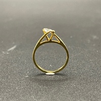 Ladies 18ct Yellow Gold Natural Diamond Ring