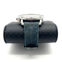 Diesel DW1001 Axial Stainless Steel Smartwatch with Denim Blue Strap