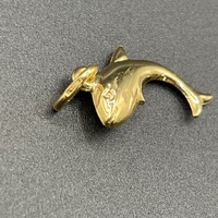 Ladies 9ct Yellow Gold Dolphine Pendant