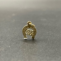 Unisex 9ct Yellow Gold Good Luck Horseshoe Pendant