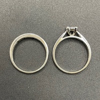 Ladies 18ct White Gold Diamond Bridal Ring Set