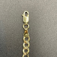 Unisex 9ct Yellow Gold Figaro Link Bracelet