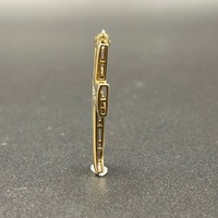 Unisex 9ct Yellow Gold Diamond Crucifix Cross Pendant