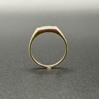 Mens 10ct Yellow Gold Natural Diamond Ring