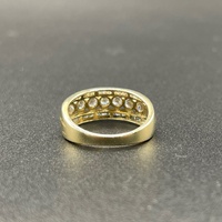 Ladies 9ct Yellow Gold Cubic Zirconia Ring