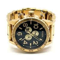 Nixon Simplify The 51-30 Chrono All Gold Black Stainless Steel Mens Watch