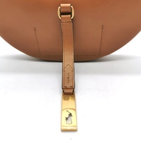 Polo Ralph Lauren Polo ID Calfskin Mini Leather Shoulder Bag Tan with Box