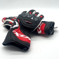 Ixon RS Circuit-R Gloves Size M Leather Racing Motorcycle Black White Red