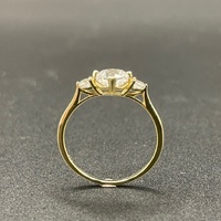 Ladies 9ct Yellow Gold Cubic Zirconia Ring