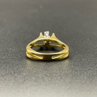 Ladies 18ct Yellow Gold Natural Diamond Ring