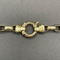 Ladies 9ct Yellow Gold Belcher Link Necklace