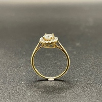 Ladies 9ct Yellow Gold Cubic Zirconia Ring
